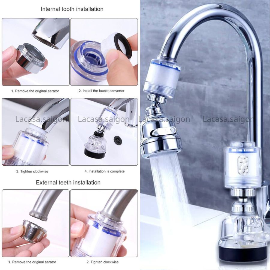 Đầu lọc nước tại vòi  Water Faucet Tap Purifier Filter