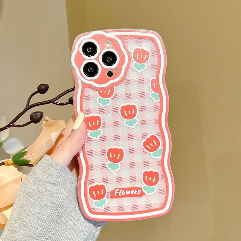 Ốp Điện Thoại Họa Tiết Hoa / Sóng Biển Cho iphone 7 / 7plus / 8 / 8plus / xs / 11 / 12 / 13 / 14 / pro / max / plus / promax