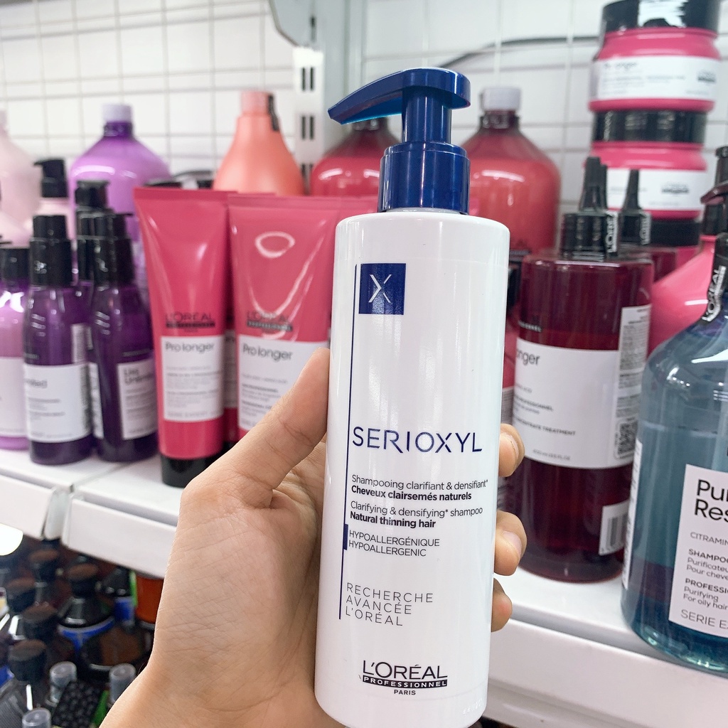 Bộ dầu gội xả Loreal Serioxyl Thinning hair làm dày tóc và kích thích mọc tóc 250ml/150ml