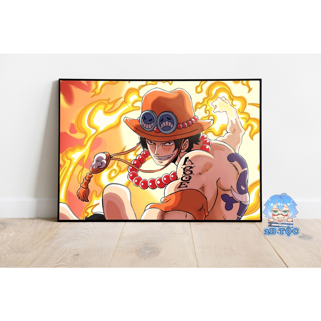 Poster A3 Portgas D. Ace (2) Anime Manga One Piece – 2D Tộc Shop