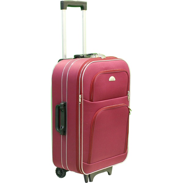 Vali Du Lịch Kéo Tay BI& TI Màu Đỏ Đô có nắp 20 và 22 Inch
