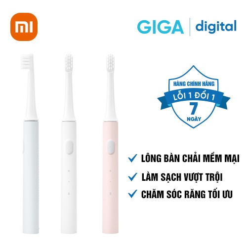 Bàn Chải Điện Xiaomi Mijia T100 - Làm Trắng Răng, Lấy Sạch Mảng Bám Kèm Tính Năng Chống Nước IPX7