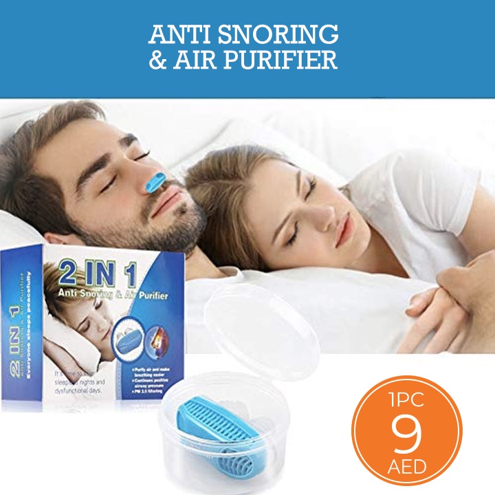 Dụng Cụ Chống Ngáy Ngủ 2 in 1 Lọc Không Khí - Thiết Bị Hỗ Trợ Chống Ngủ Ngáy - An Toàn.