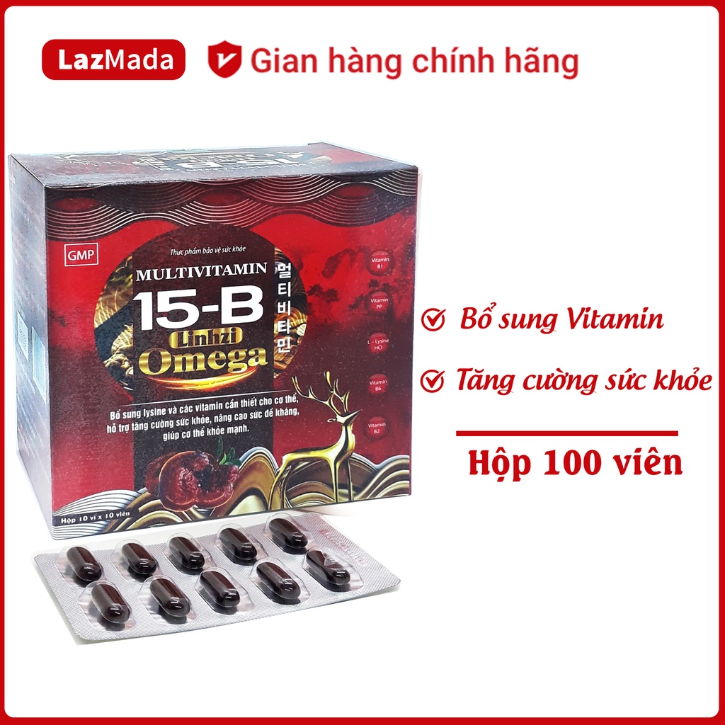 Viên uống bổ sung Vitamin Multivitamin B15 Gold - Giúp tăng cường sức khỏe, giảm mệt mỏi -Bổ sung vitamin và khoáng chất
