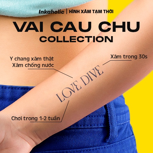 Inkaholic xăm tạm thời Y HỆT xăm thật trong 15 ngày, 100% tự nhiên và chống nước