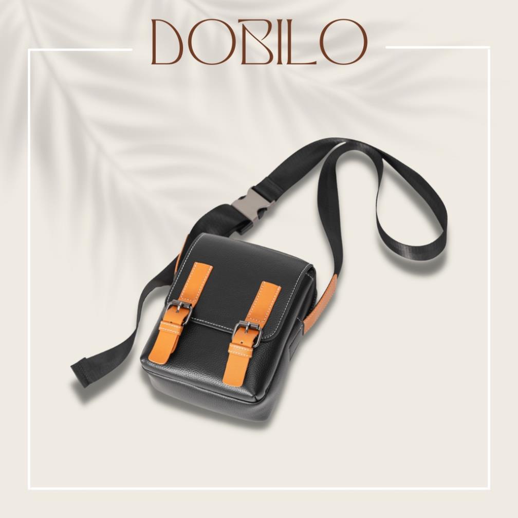 Túi Đeo Chéo Mini Da Nam Nữ DOBILO Thời Trang Hàn Quốc BG51