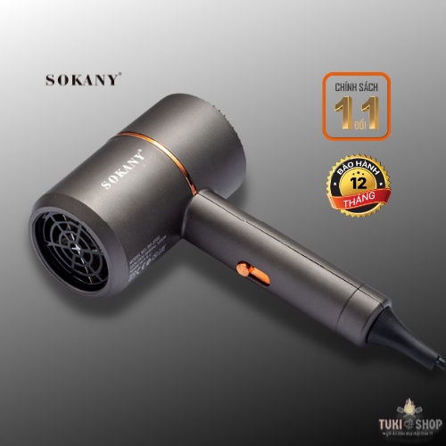 Máy sấy tóc,máy tạo kiểu tóc SOKANY chính hãng,sấy ion âm chống làm sơ hỏng tóc công xuất 1200w-bảo hành 12 tháng