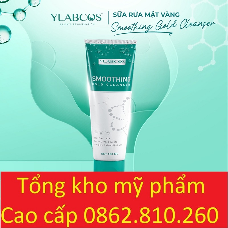 Sữa rửa mặt vàng Smoothing Gold Cleanser Dr Lacir chai 150ml