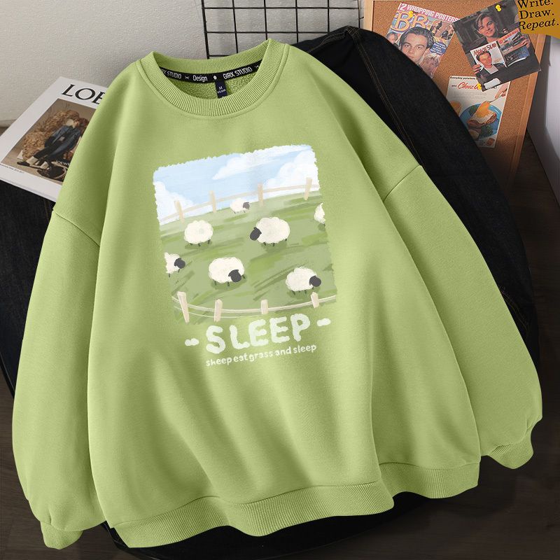 Áo Sweater Mỏng Cổ Tròn Dáng Rộng Thời Trang Xuân Thu Hàn Quốc 2022 Cho Nữ