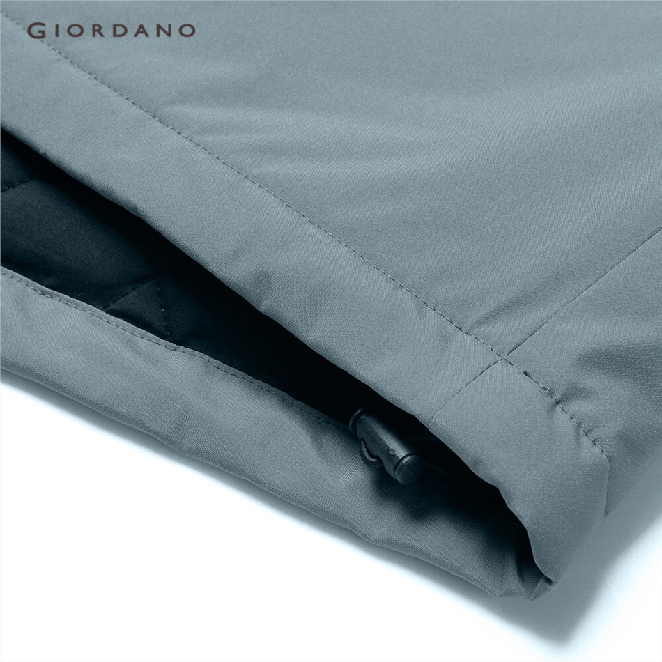 Áo khoác GIORDANO 01072697 có lót cổ lật màu trơn thời trang dành cho nam