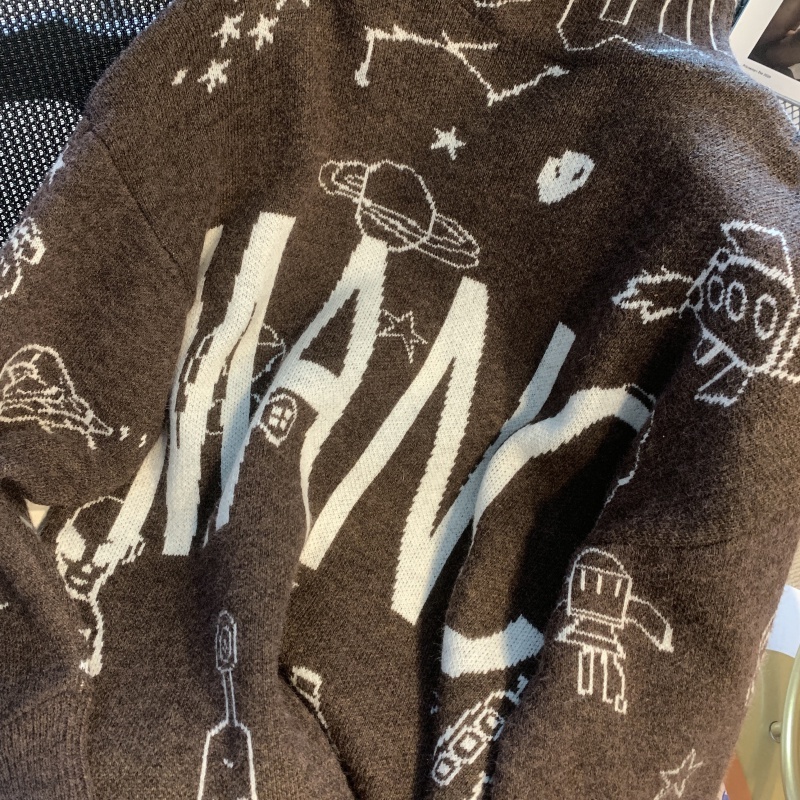 Áo Cổ Lọ Màu Nâu Thiết Kế Mới Thời Trang Mùa Thu Đông Theo Phong Cách Hàn Quốc