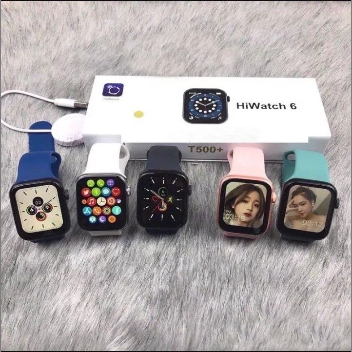 Đồng Hồ Thông Minh T500+ Pro Cao Cấp / Smart Watch T500+Pro Hiwatch 6 Thay Ảnh Nền - Nghe Gọi Bluetooth