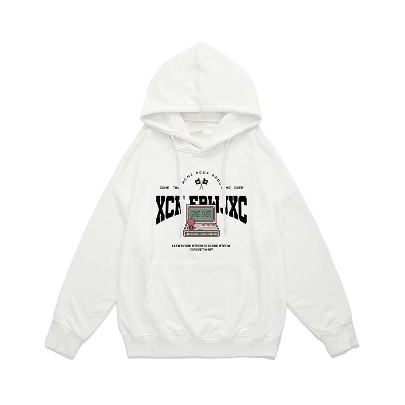 Áo Hoodie Lót Lông Cừu In Họa Tiết Độc Đáo Phong Cách Hip Hop Cho Nam