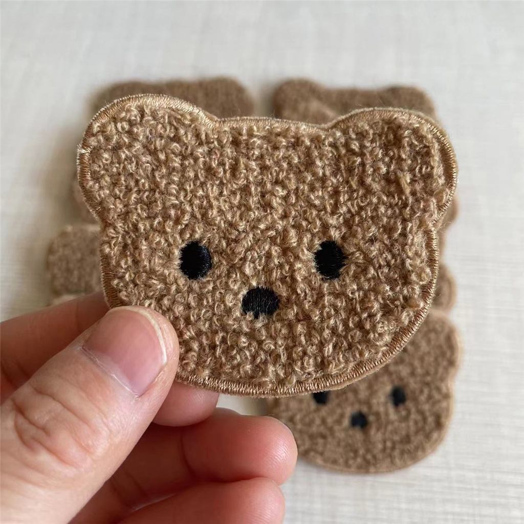 Miếng Dán Ủi Quần Áo DIY Hình Gấu Teddy Hoạt Hình Dễ Thương