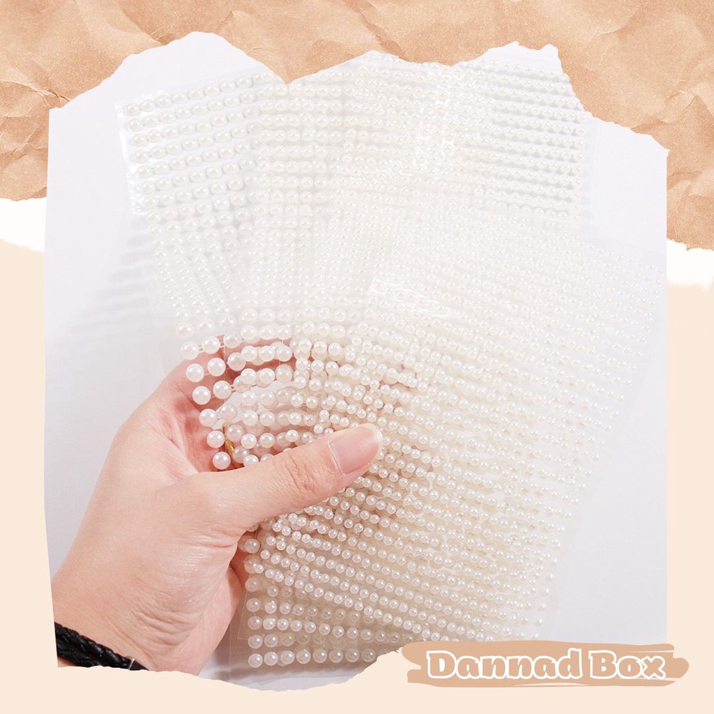 Miếng Dán Sticker Hạt Tròn Trang Trí Junk Journal Nhiều Kích Thước