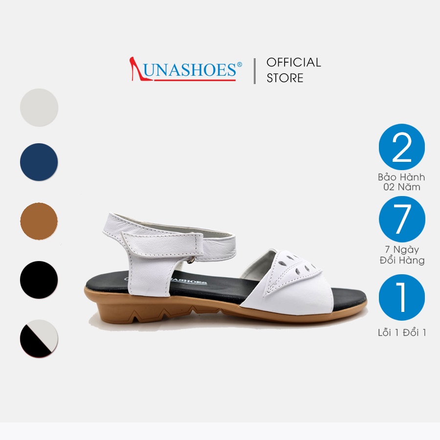 Sandal nữ da bò mềm êm chân LUNASHOES 6606 nhiều màu bảo hành 2 năm ảnh thật chụp từ cửa hàng