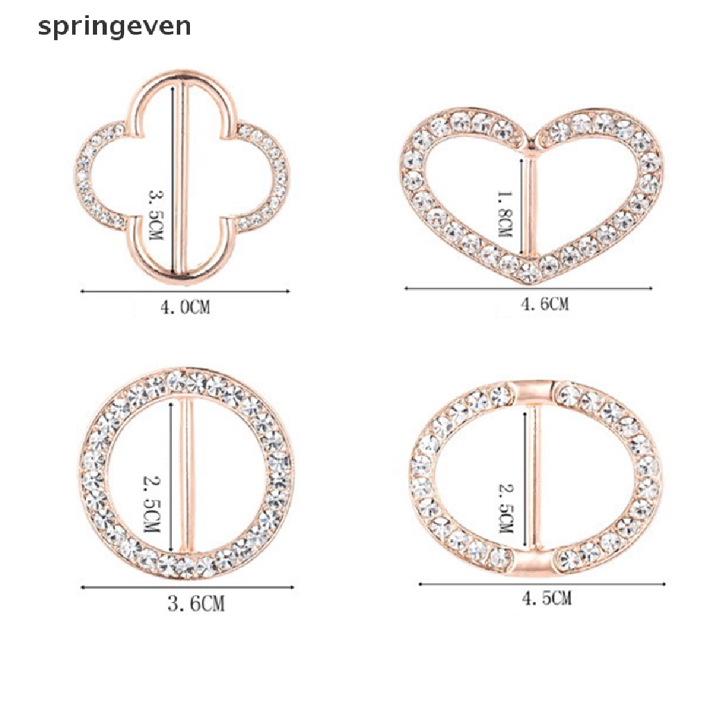 Springeven Kẹp Khăn Choàng Đính Đá Thời Trang Thanh Lịch Đa Chức Năng Dành Cho Áo Sweater / Khăn Quàng Cổ Và Phụ Kiện RF