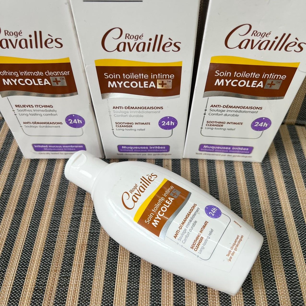 [ dành riêng cho cô bé bị kích ứng, ngứa, nấm] Dung dịch vệ sinh phụ nữ Rogé Cavaillès Mycolea Intimate Cleanser -200ml