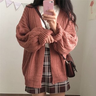 Áo Khoác Cardigan Len Thừng Basic Dalyn Quảng Châu CC