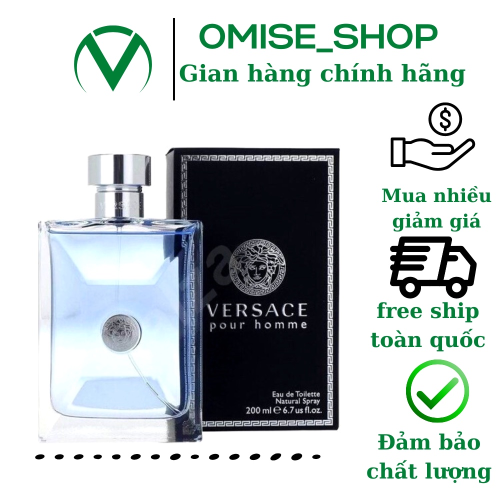 Nước hoa nam ver,sace pour homme 100ml - mạnh mẽ- trẻ trung - ảnh sản phẩm 1