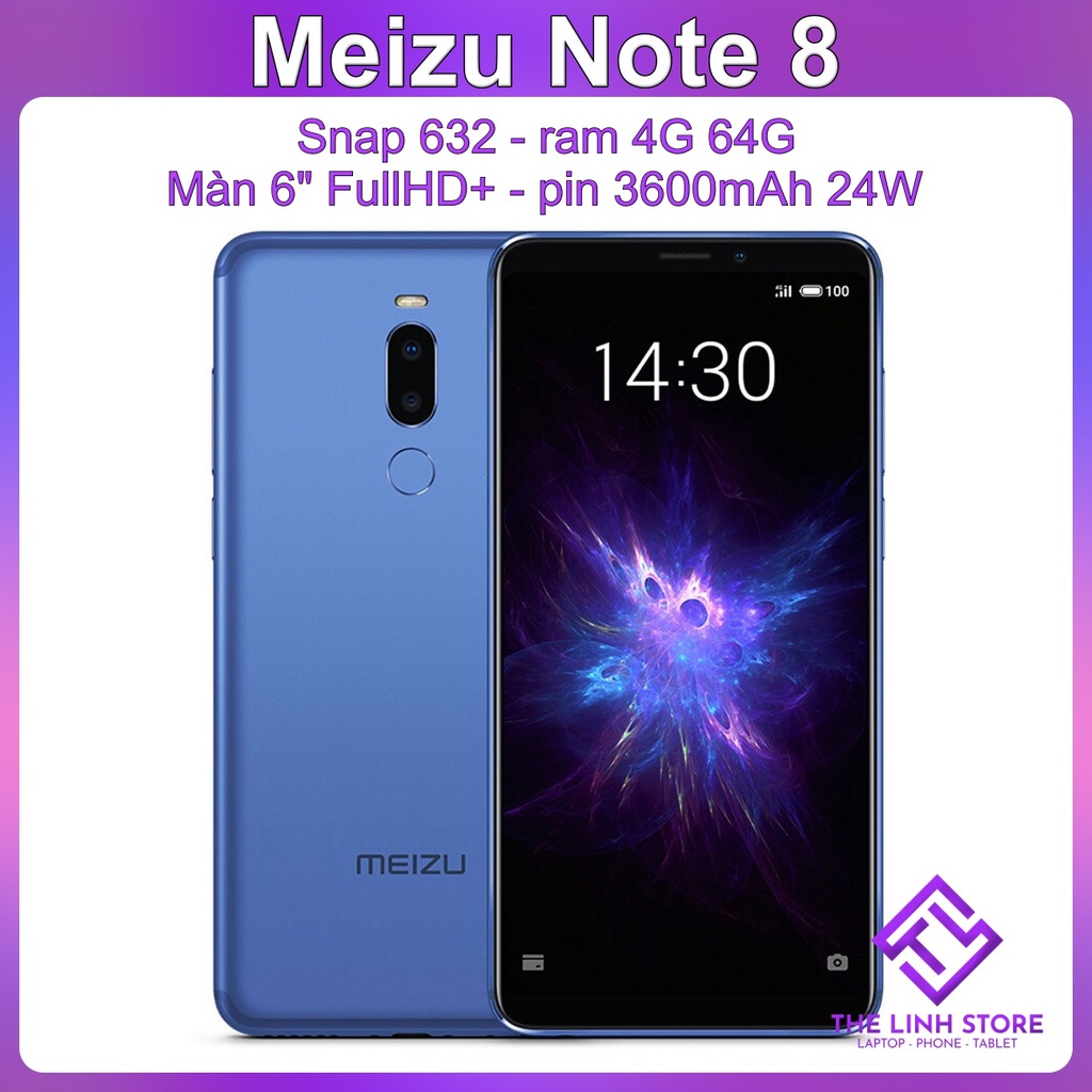 Điện thoại Meizu Note 8 màn 6 inch - Snap 632 ram 4G 64G