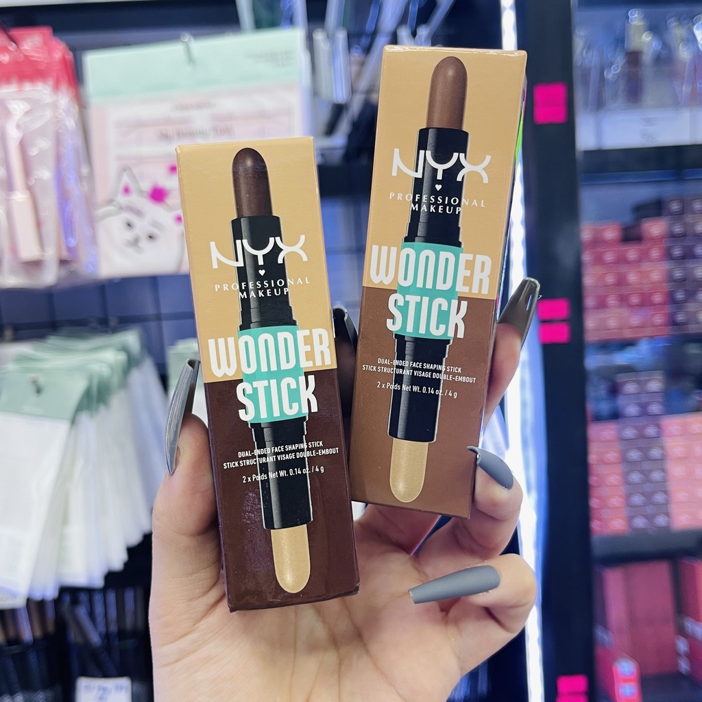 (Mẫu Mới) Thỏi Che Khuyết Điểm & Tạo Khối 2 đầu NYX Wonder Stick Highlight and Contour