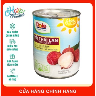 Vải tươi đóng hộp dole 565gr
