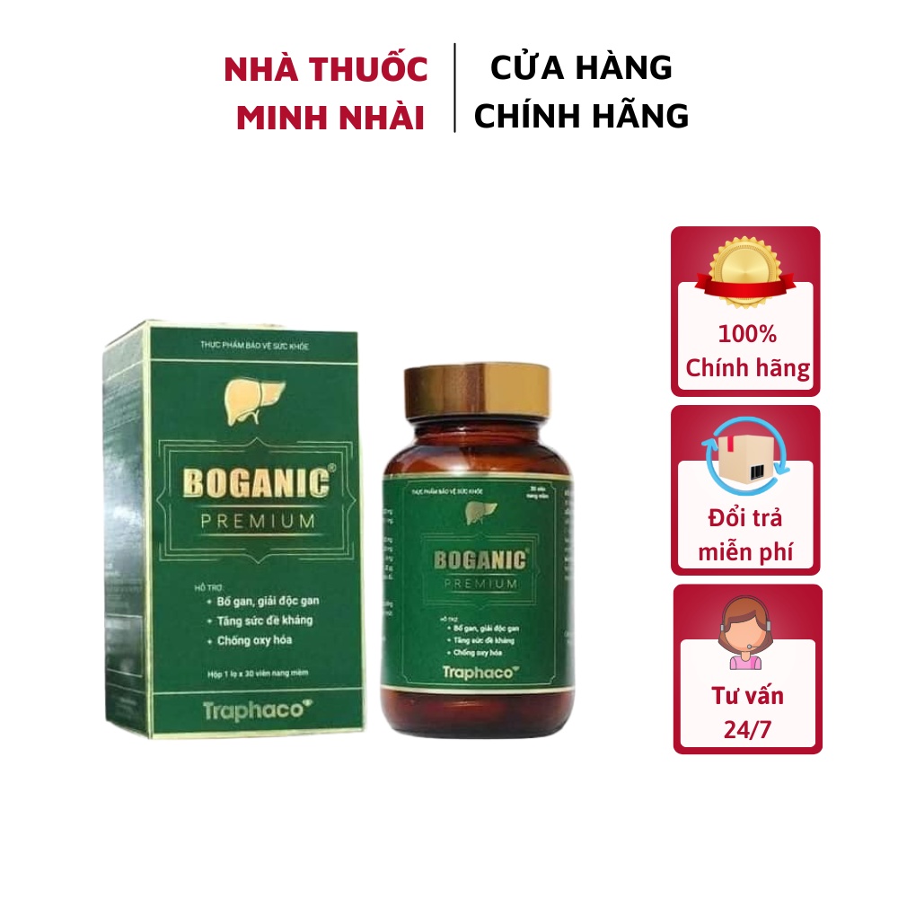 (Sản phẩm chính hãng) Boganic Premium Traphaco - Bổ gan, giải độc gan, tăng sức đề kháng