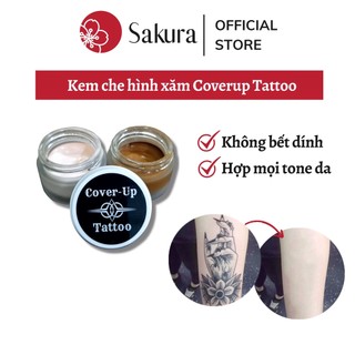 Kem che xăm che khuyết điểm tạm thời Tattoo chính hãng chống nước hiệu quả, che hoàn toàn hình xăm đậm màu