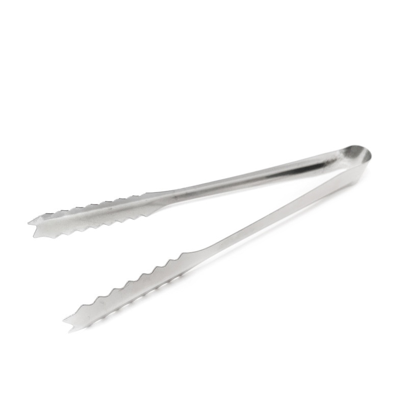 Kẹp gắp đá ,găp thức ăn chất liệu INOX loại nhỏ 15Cm cứng cáp