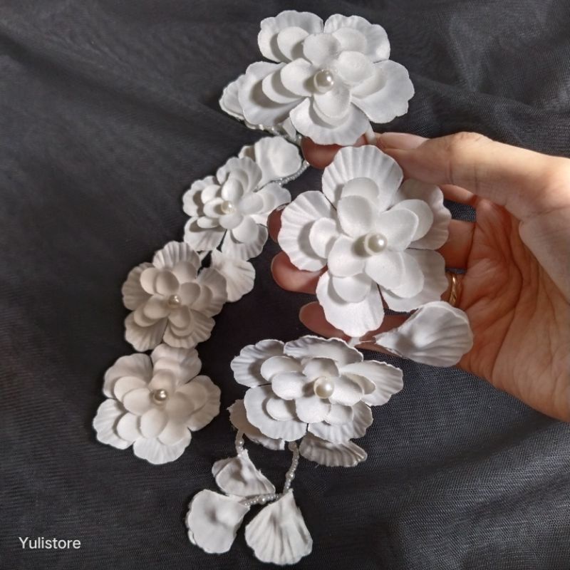 CÀI TÓC HOA TRẮNG CÔ DÂU 🌸🌸🌸