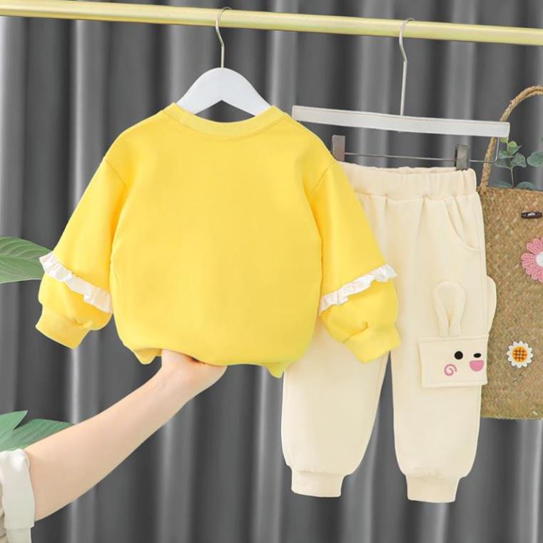 ⚡ Sale Nhanh ⚡ - Bộ dài tay trẻ em, quần áo thu đông. Cotton nỉ da cá giữ ấm thu đông - XG070