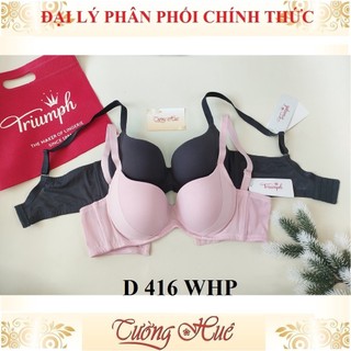 Áo lót nữ Triumph D 416 WHP trơn mút mỏng vừa lưng bảng to.