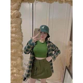 (SHOP TÁO ĐỎ BIGSIZE 50KG ĐẾN 90kg) set 3 món áo sơ mi caro