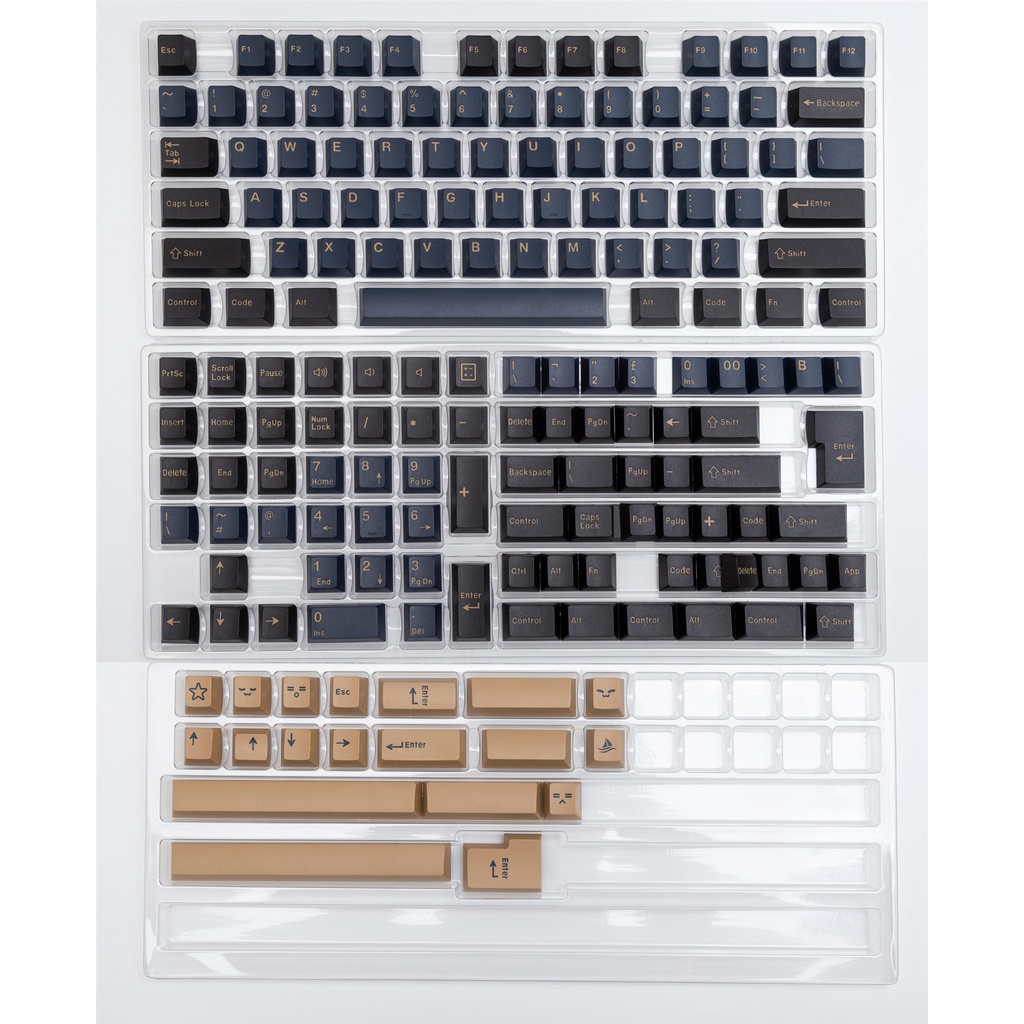 Blue samurai keycap Doubleshot Cherry Profile Nắp Đậy Chìa Khóa Samurai Màu Xanh Dương Cho 64 68 75 78 84 87 980