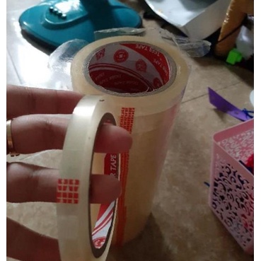 Băng keo 15MM, 20MM- 100Y dùng dán quà độ dính cao,dùng cho văn phòng phẩm cuộn lớn 1,5cm, 2cm