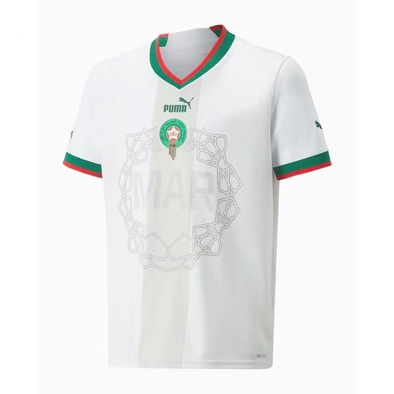 Áo Bóng Đá Số 22-23 Morocco Sân Nhà S-2XL Thời Trang 2022-23