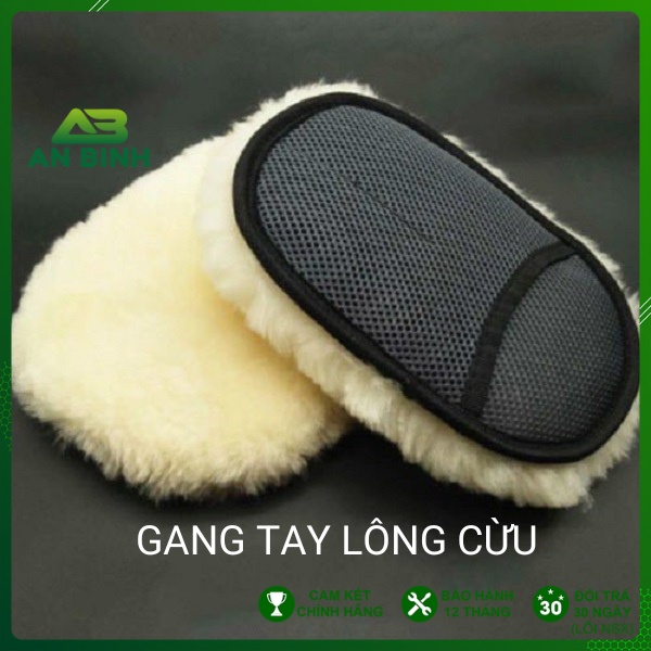 Gang Tay Rửa Xe Lông Cừu - Bao Tay Lau Xe Ô Tô, Xe Máy Chuyên Dụng