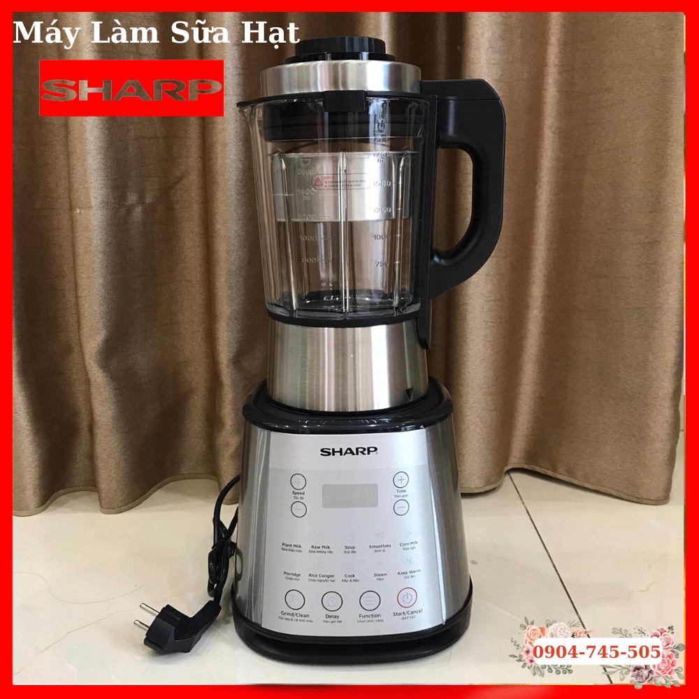 Máy Làm Sữa Hạt Sharp KS-168 Chính Hãng, Xuất Xứ Thái Lan, Bảo Hành 12 Tháng Lập Trình Sẵn Xay Nấu Sữa Thông Minh