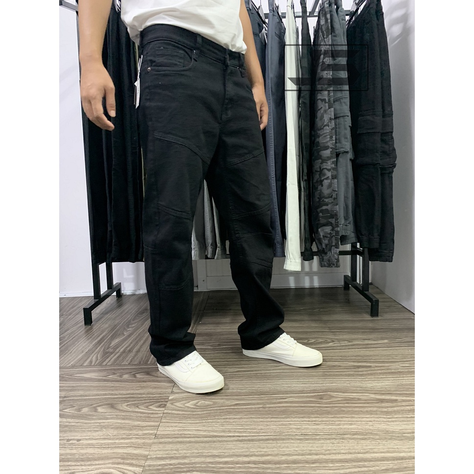 QUẦN JEAN BIKER ỐNG RỘNG
