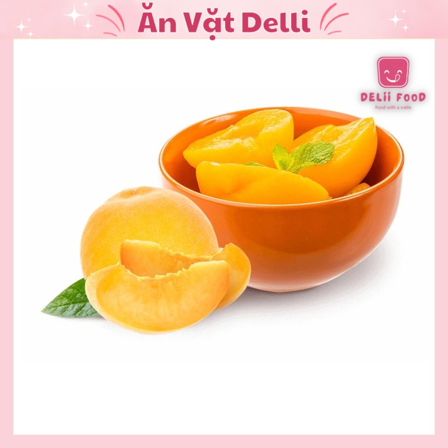 Đào Ngâm Golden Farm 425gr Chuẩn Đào Bồ Đào Nha Vị Ngọt Thanh Mát