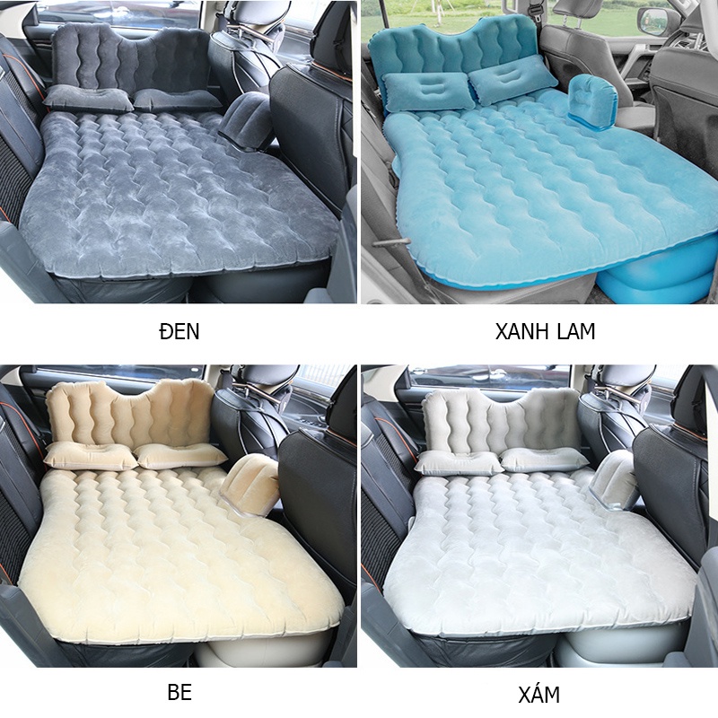 Đệm Hơi Xe Ô Tô Cao Cấp Cho Xe Từ 4 Đến 7 Chỗ Tặng Kèm Bơm Điện Và 2 Gối Tựa Đầu