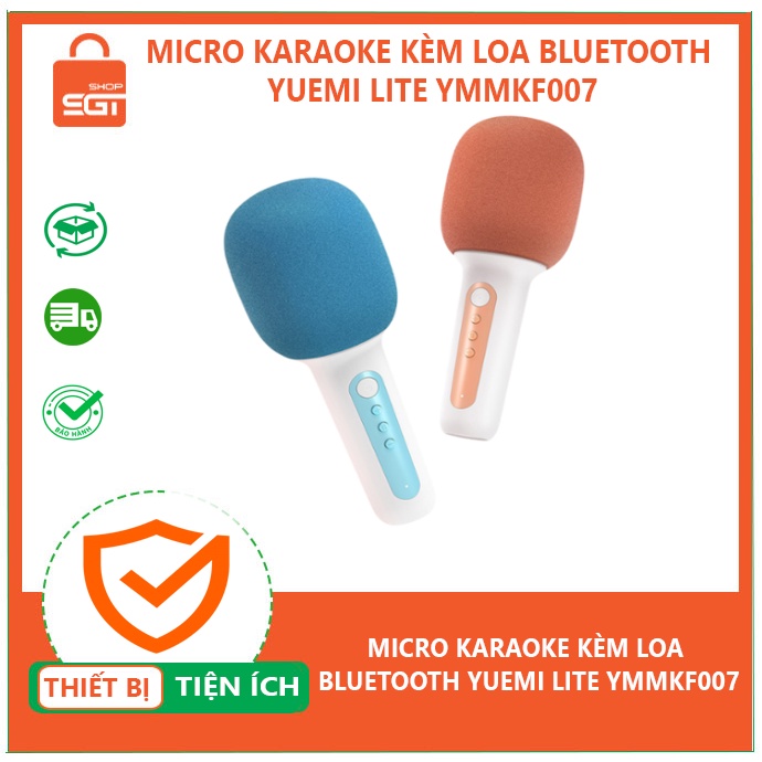 Micro kèm loa hát karaoke Xiaomi Yuemi K lite, Micro karaoke bluetooth chip âm thanh DSP, khử tiếng ồn.
