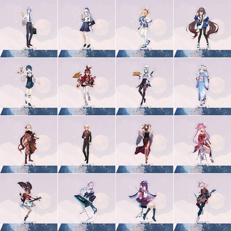 Mô Hình Nhân Vật Hutao Xiao Yae Miko Kazuha Ayaka Bằng Acrylic Để Bàn Trang Trí