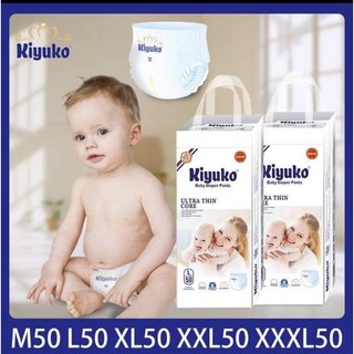 Bỉm dán/quần kiyuko s/m/l/xl/3xl 50 miếng bxn bỉm kiyuko
