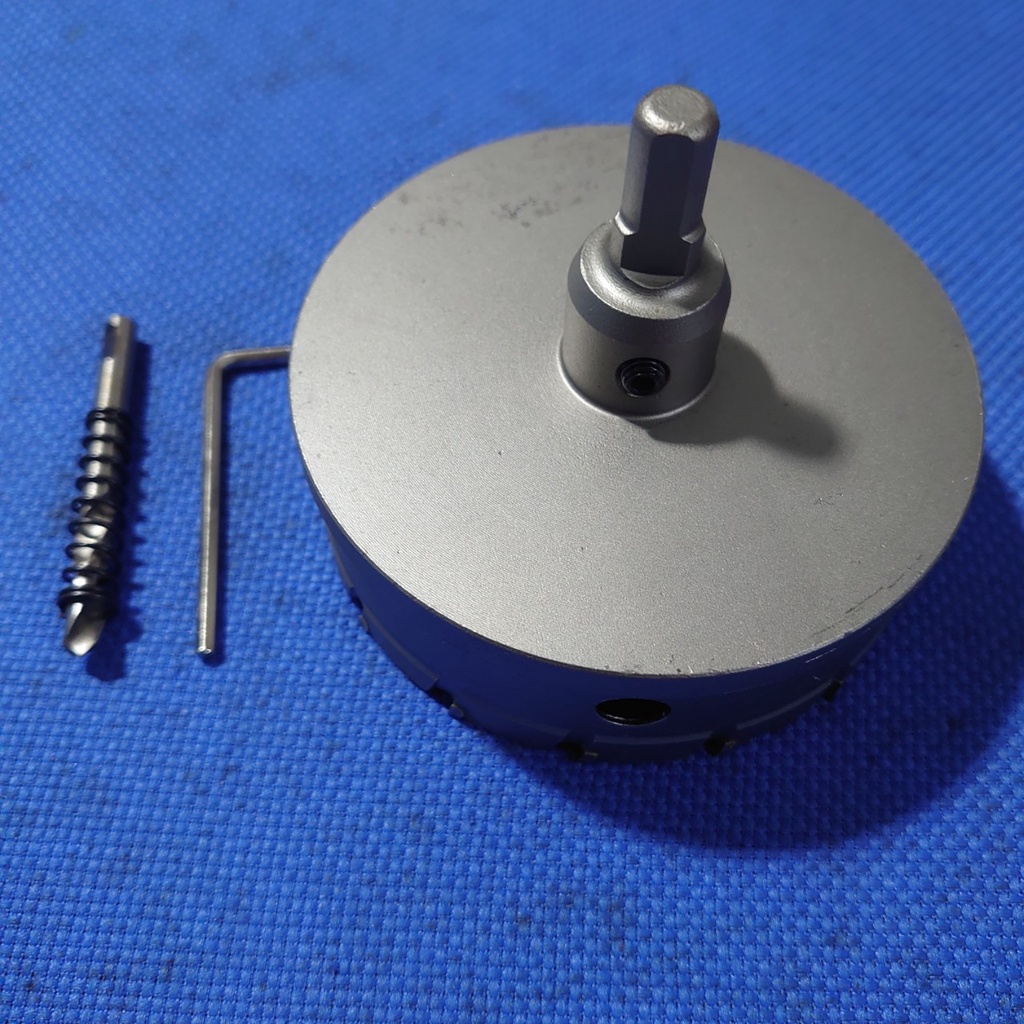 Mũi khoét sắt, mũi khoét inox phi 100mm, mũi khoan hợp kim có độ cứng cực cao