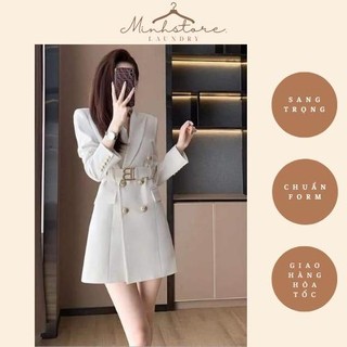 Váy vest có đai hàng thiết kế cao cấp