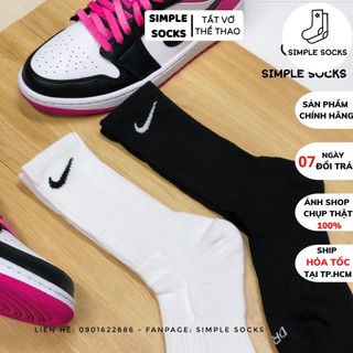 Vớ Nike Cổ Cao 🏀FREESHIP️🏀 Tất Nam Nữ Unisex Cao Cấp - Cotton Dày Dặn Cao Cấp Chống Hôi Chân