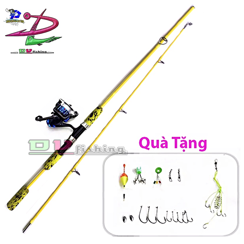 BỘ CẦN CÂU TÔM, CÂU CÁ (LAKE, GUNNAR) NHIỀU MÀU.!