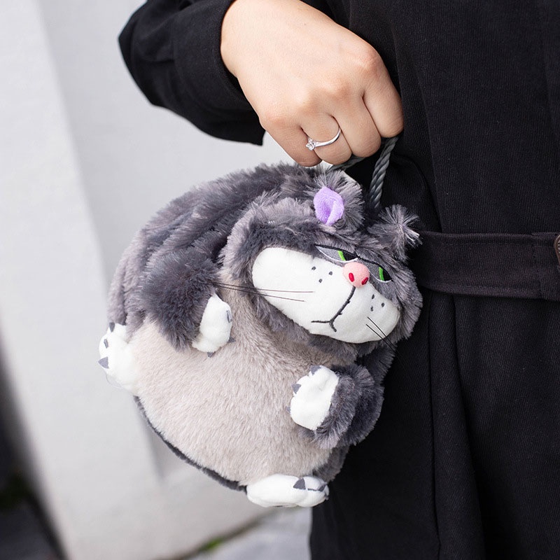 MISCHA Túi Đeo Chéo Hình Mèo Lucifer Hoạt Hình Xinh Xắn